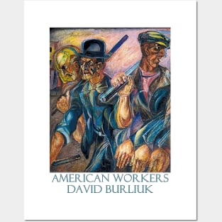 American Workers by David Burliuk Posters and Art